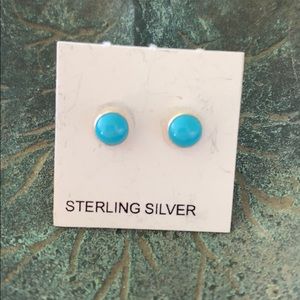 Sterling Silver and Turquoise Studs